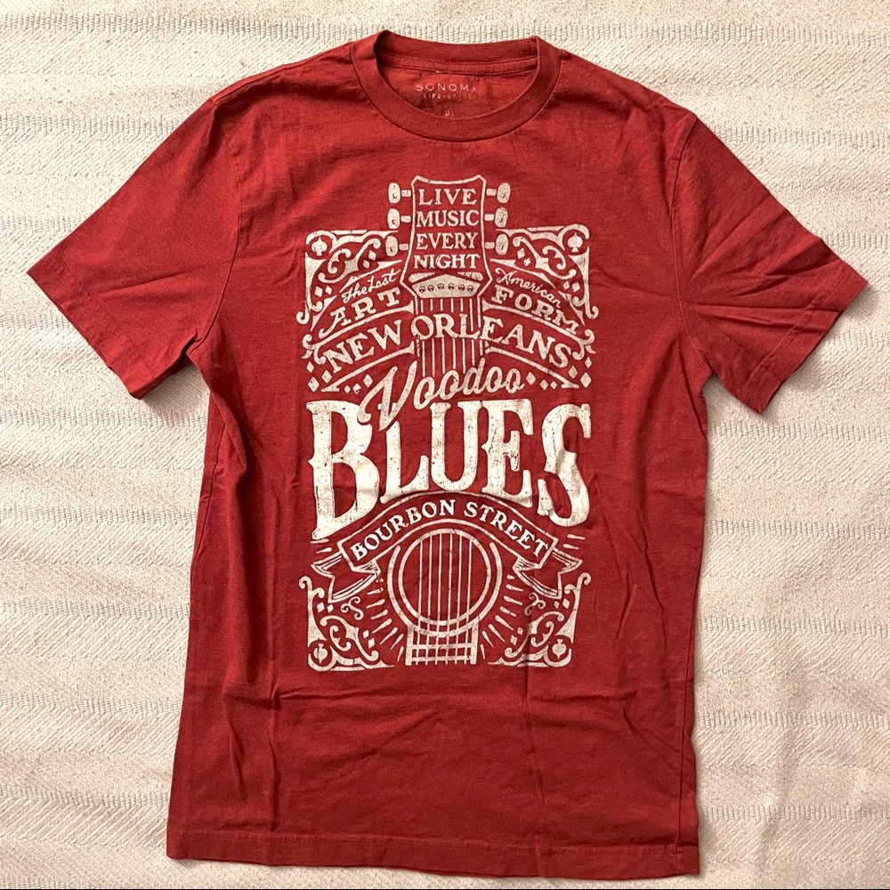 Kohl’s Sonoma Graphic Tee “New Orleans Voodoo Blues”